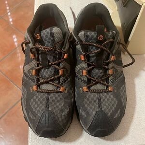 Merrell Dark Grey/Orange Hiking and Performance Shoes